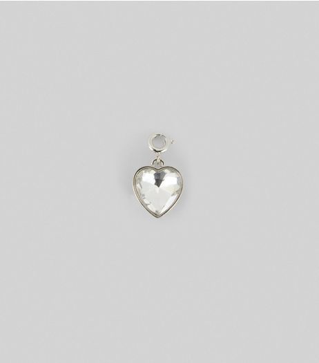 Silver Heart Shape Charm | New Look
