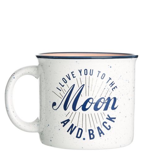 White I Love You To The Moon and Back Camping Mug | New Look