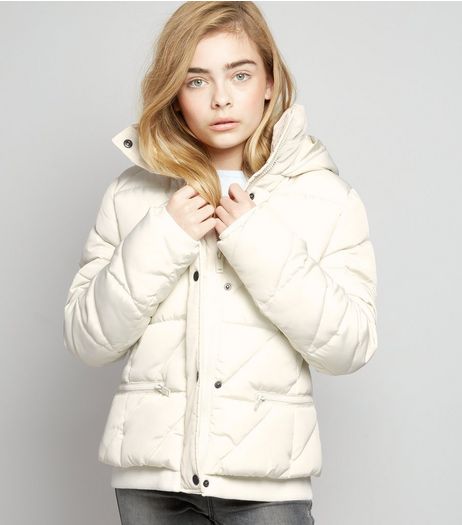 Teens White Puffer Jacket | New Look