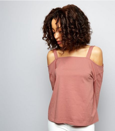 Pink Cold Shoulder Top | New Look