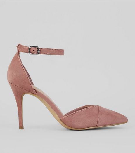 Pink Comfort Suedette Pointed Heels | New Look