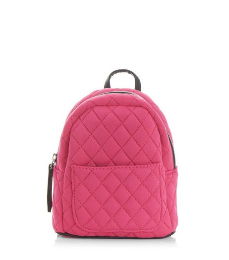 Pink Quilted Mini Backpack | New Look