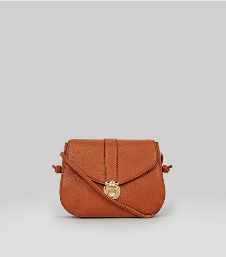 Tan Mini Saddle Bag | New Look