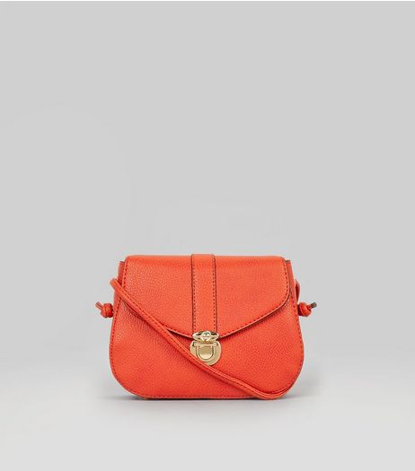 Orange Mini Saddle Bag | New Look