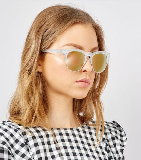 Pink Clear Sunglasses | New Look