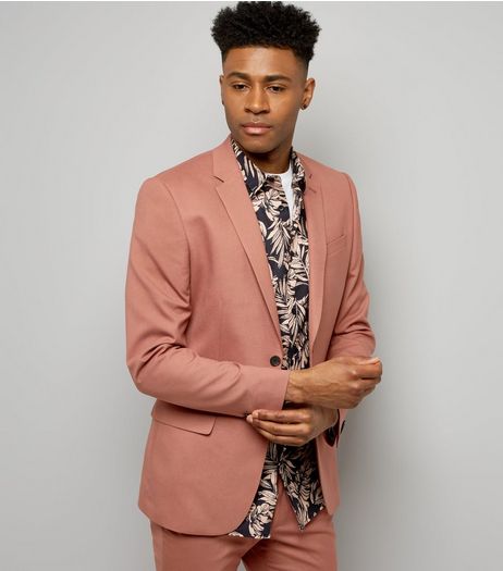 Deep Pink Suit Jacket | New Look