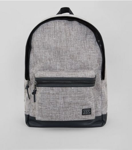 Grey Chambray Backpack | New Look