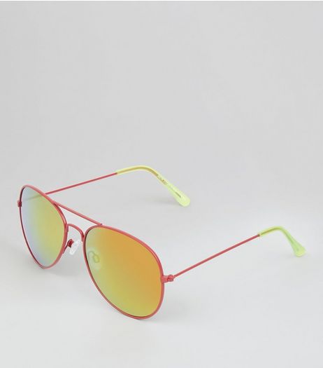 Pink Pilot Sunglasses | New Look