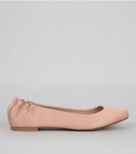 Pink Satin Sqaure Toe Pumps | New Look