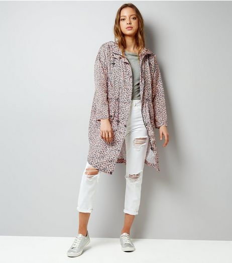 Orange Animal Print Parka | New Look