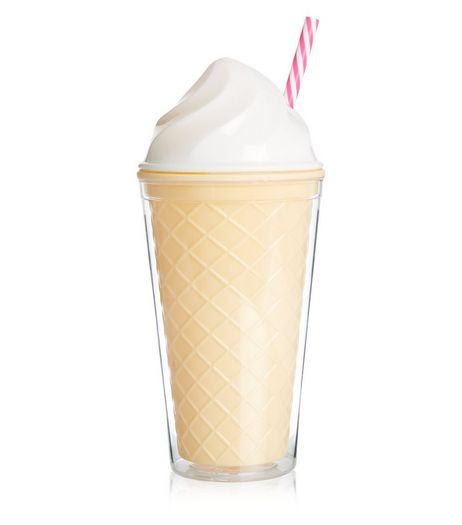 White Ice Cream Cup | New Look