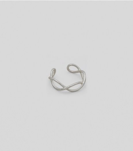 Sterline Silver Infinity Loop Ring | New Look