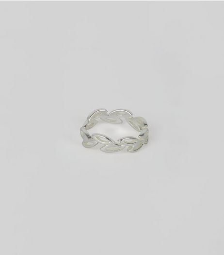Sterling Silver Cut Out Leaf Toe Ring | New Look