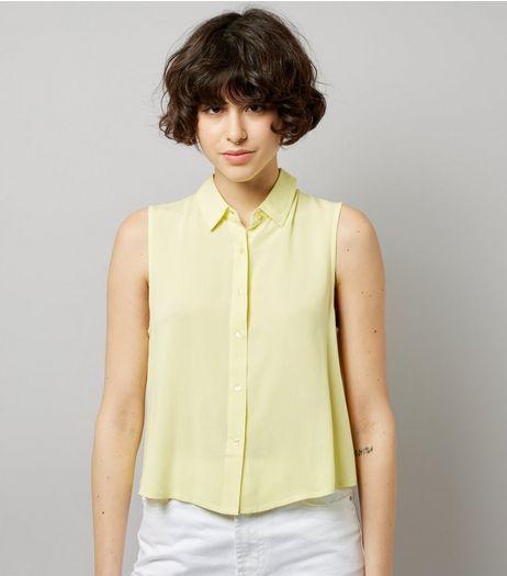 Yellow Sleeveless Shirt | New Look