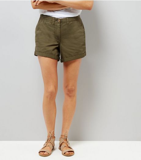 Khaki Chino Shorts | New Look