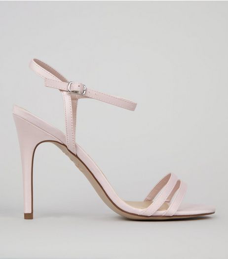 Pink Double Strap Front Heeled Sandals | New Look