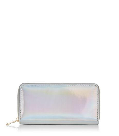 Silver Holographic Purse | New Look