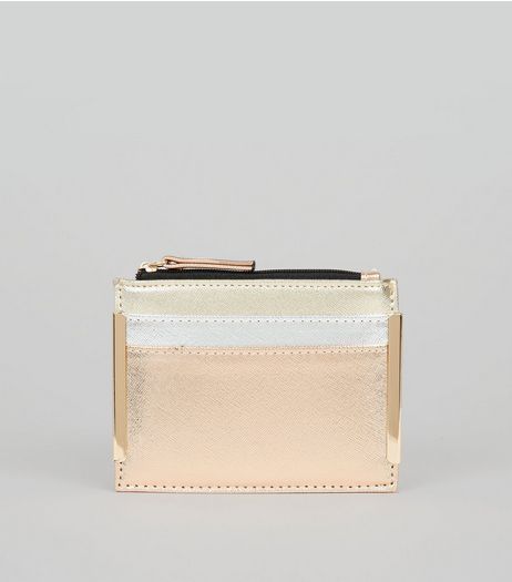 Gold Metallic Cardholder | New Look