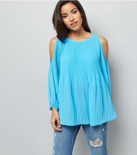 Turquoise Cold Shoulder Top | New Look