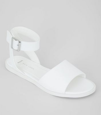 new look flat sandals wide fit