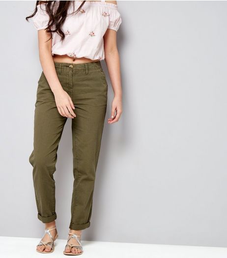 Teens Khaki Chinos | New Look
