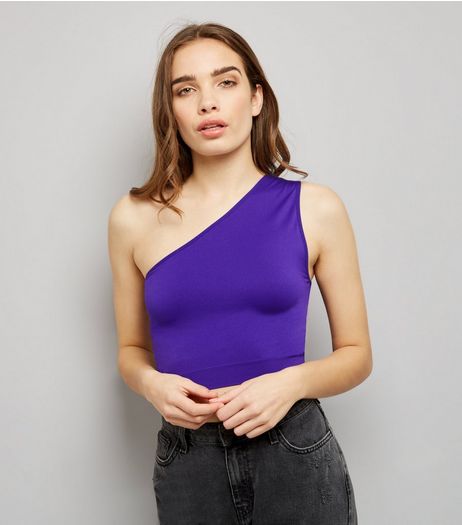 Purple Off the Shoulder Crop Top | New Look