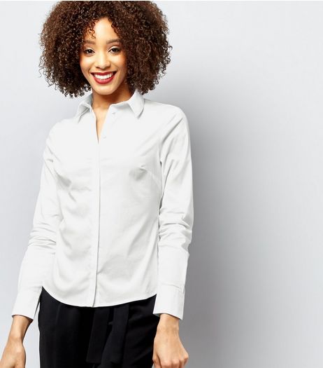 White Long Sleeve Shirt | New Look