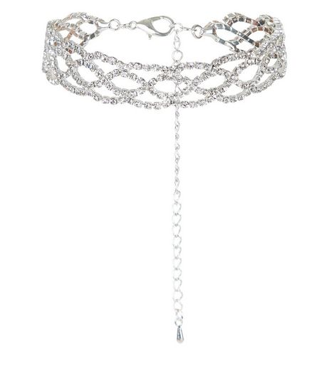 Silver Diamante Bracelet | New Look