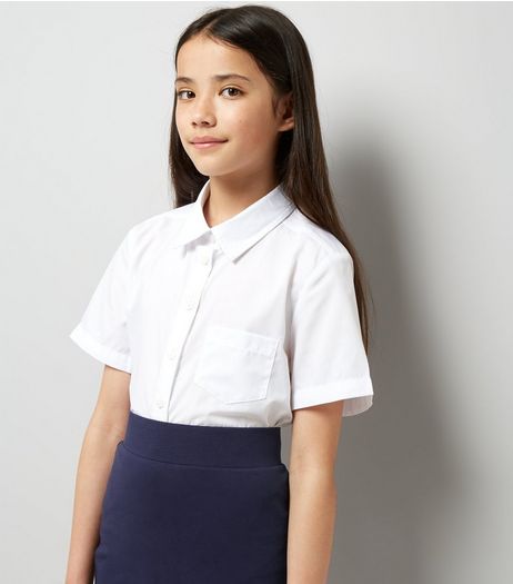 Teens 2 Pack White Short Sleeve Shirts | New Look