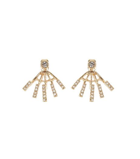 Crystal Sun Ray Ear Jackets | New Look