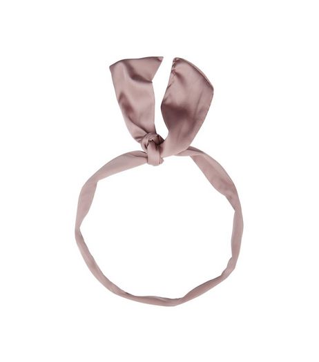 Lilac Sateen Neck Tie | New Look
