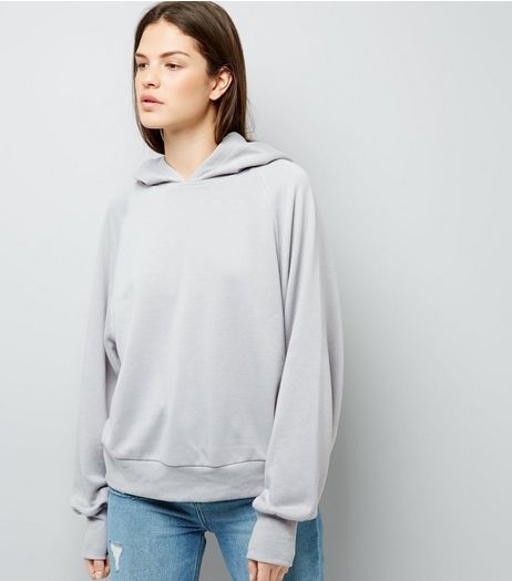 Pale Grey Hoodie | New Look