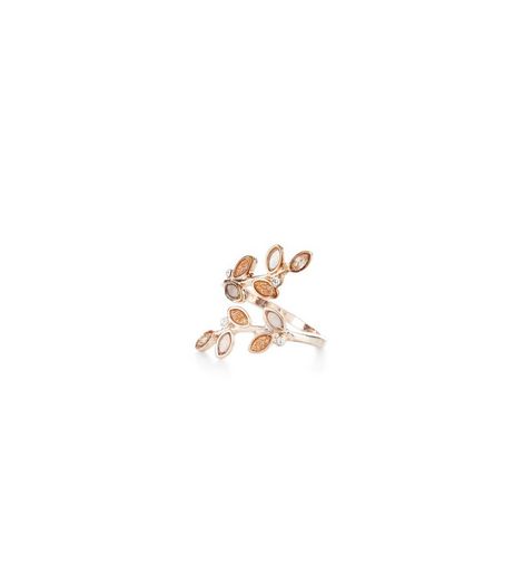 Rose Gold Leaf Ring | New Look