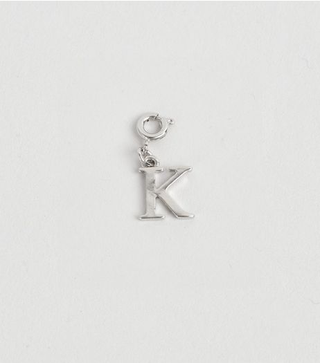Silver K Initial Charm | New Look