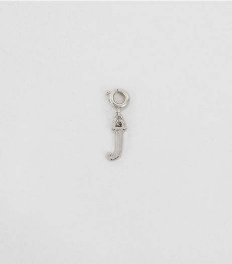 Silver J Initial Charm | New Look