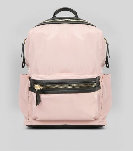 Pink Chunky Zip Backpack | New Look