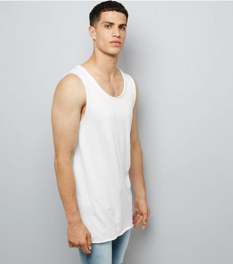White Longline Vest | New Look