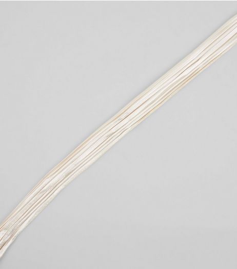 Silver Metallic Neck Tie | New Look