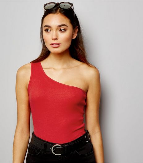Red Off the Shoulder Bodysuit | New Look