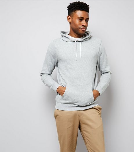 Grey Pocket Front Hoodie | New Look