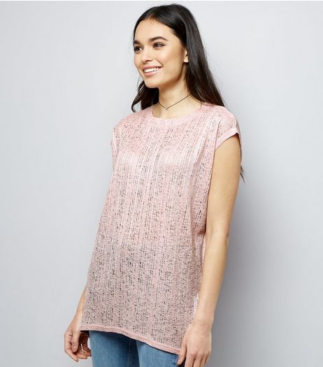 Pink Ladder Ripped Sleeveless Top | New Look