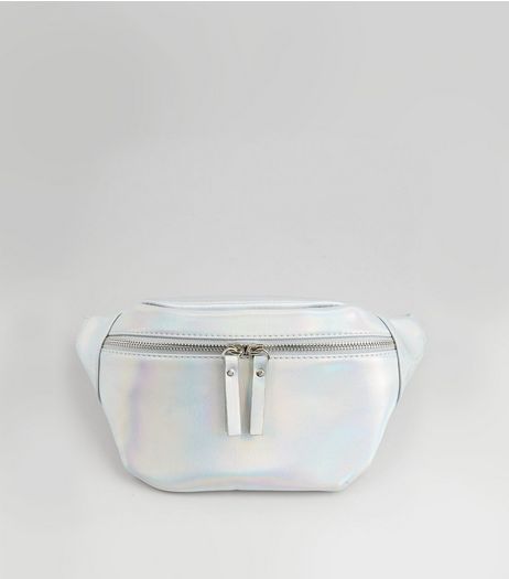 Silver Holographic Bum Bag | New Look