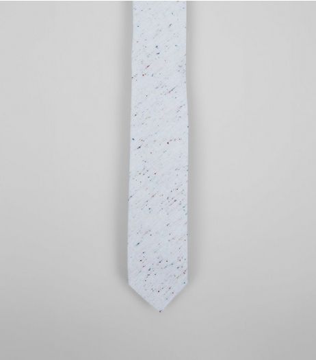 Stone Coloured Nep Tie | New Look