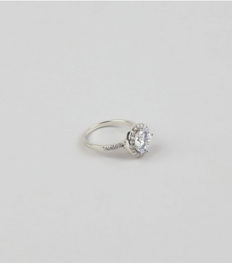 Silver Cubic Zirconia Ring | New Look