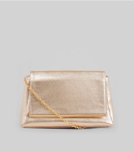 Rose Gold Metal Trim Shoulder Bag | New Look