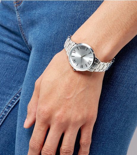 Silver Sports Watch | New Look