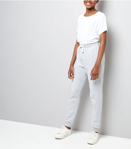 Teens Grey Tie Waist Joggers | New Look