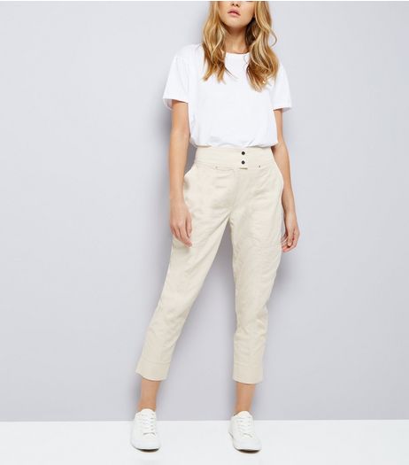 Stone Cropped Trousers | New Look