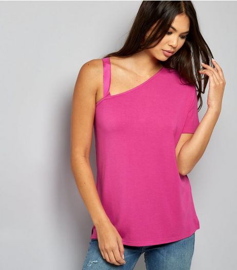 Bright Pink Off the Shoulder Top | New Look