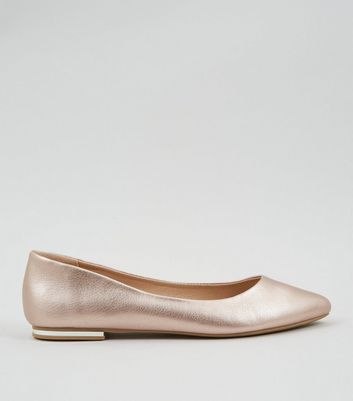 metallic ballet pumps